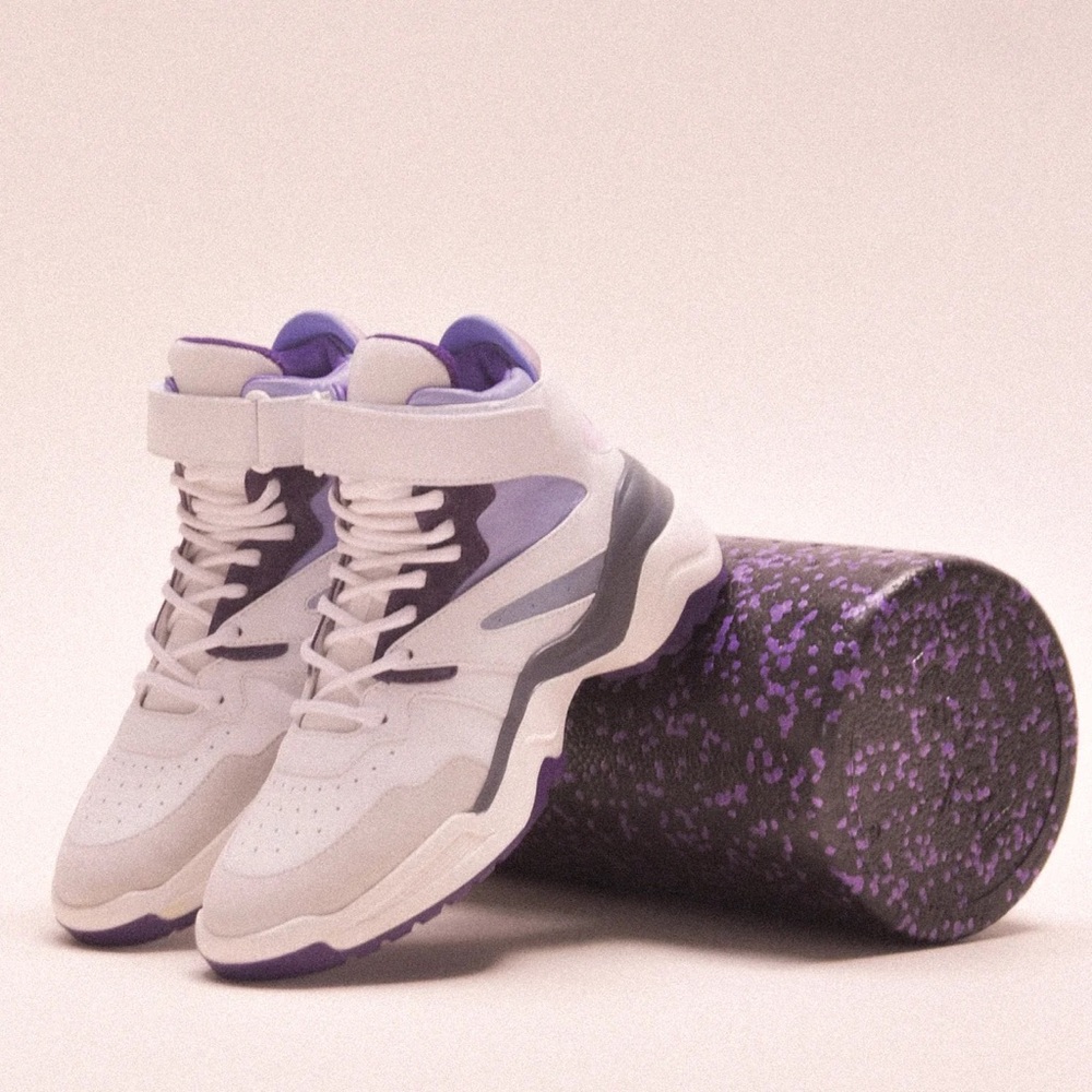 New! KOIO Aerobics Pearl Retro Colorblock High Top Platform Sneakers - Picture 3 of 16
